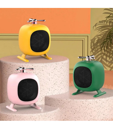 [Green EU] Ventilateur électrique enfichable portable, mini chauffage portable, petit radiateur