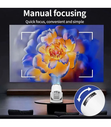 réglable, USB, cinéma, USAMR, projecteur, HDMI, 1080P, compact, sans fil