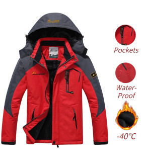 style militaire, fourrure, parka, coupe-vent, chaleur, hiver, mode, homme