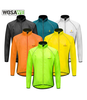 vélo, WOSAWE, réfléchissante, veste cyclisme, imperméable, coupe-vent, design