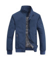 MAXIBAZARE.COM - 2025 spring autumn casual solid fashion slim bomber jacket men outerwear novelty ve