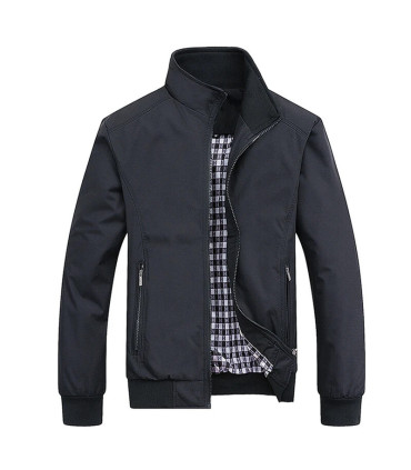 2025 printemps automne décontracté solide mode mince Bomber veste hommes pardessus nouveauté ve