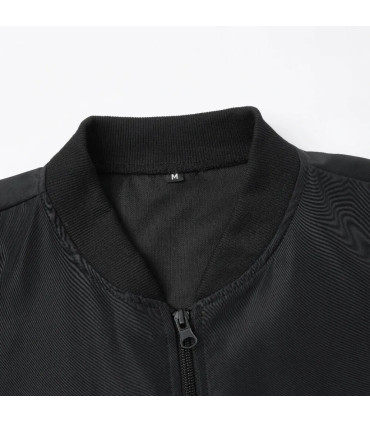 Veste courte ample à col de Baseball pour hommes, couleur unie, manteau fin décontracté d\'affai