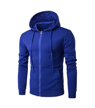 fit, slim, sweat-shirt, glissière, fermeture, hommes, pvd, longues, manches