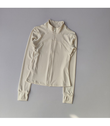 veste, femmes, yoga, modnameckeditor, pour, longues, montant, manches, costume