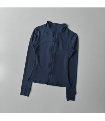 veste, femmes, yoga, modnameckeditor, pour, longues, montant, manches, costume