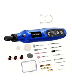 rechargeable, JANGKLIFE, verre, métal, bricolage, outils rotatifs, gravure