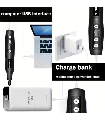 accessoires, gravure bois, stylo gravure, rechargeable, JANGKLIFE, verre