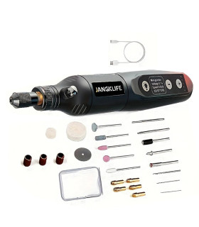 JANGKLIFE, bijoux, verre, métal, bricolage, outils rotatifs, gravure, USB, sans