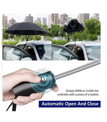 bande réfléchissante, automatique, inversé, pluie, résistant, parapluie