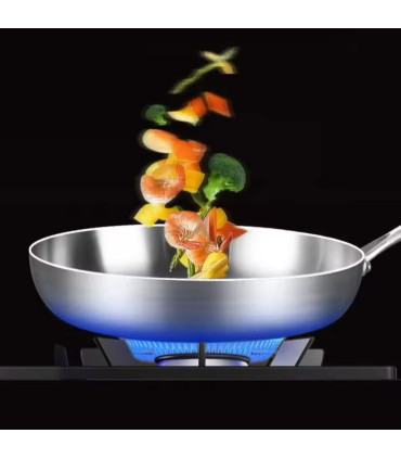 résistante, sans revêtement, cuisson uniforme, antiadhésive, acier inoxydable