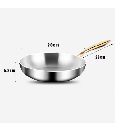 résistante, sans revêtement, cuisson uniforme, antiadhésive, acier inoxydable
