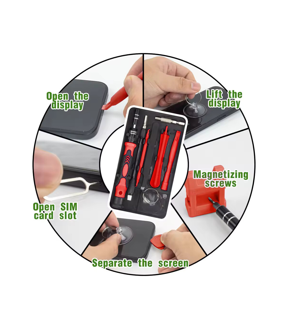 MacBook, ordinateur, high-tech, magnétique, multifonctionnel, réparation, kit