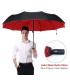 [Wine red] Parapluie à double couche entièrement automatique, coupe-vent
