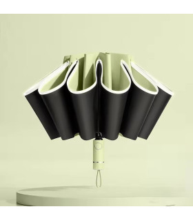 réfléchissant, automatique, inversé, UV, coupe-vent, parapluie, design, femmes