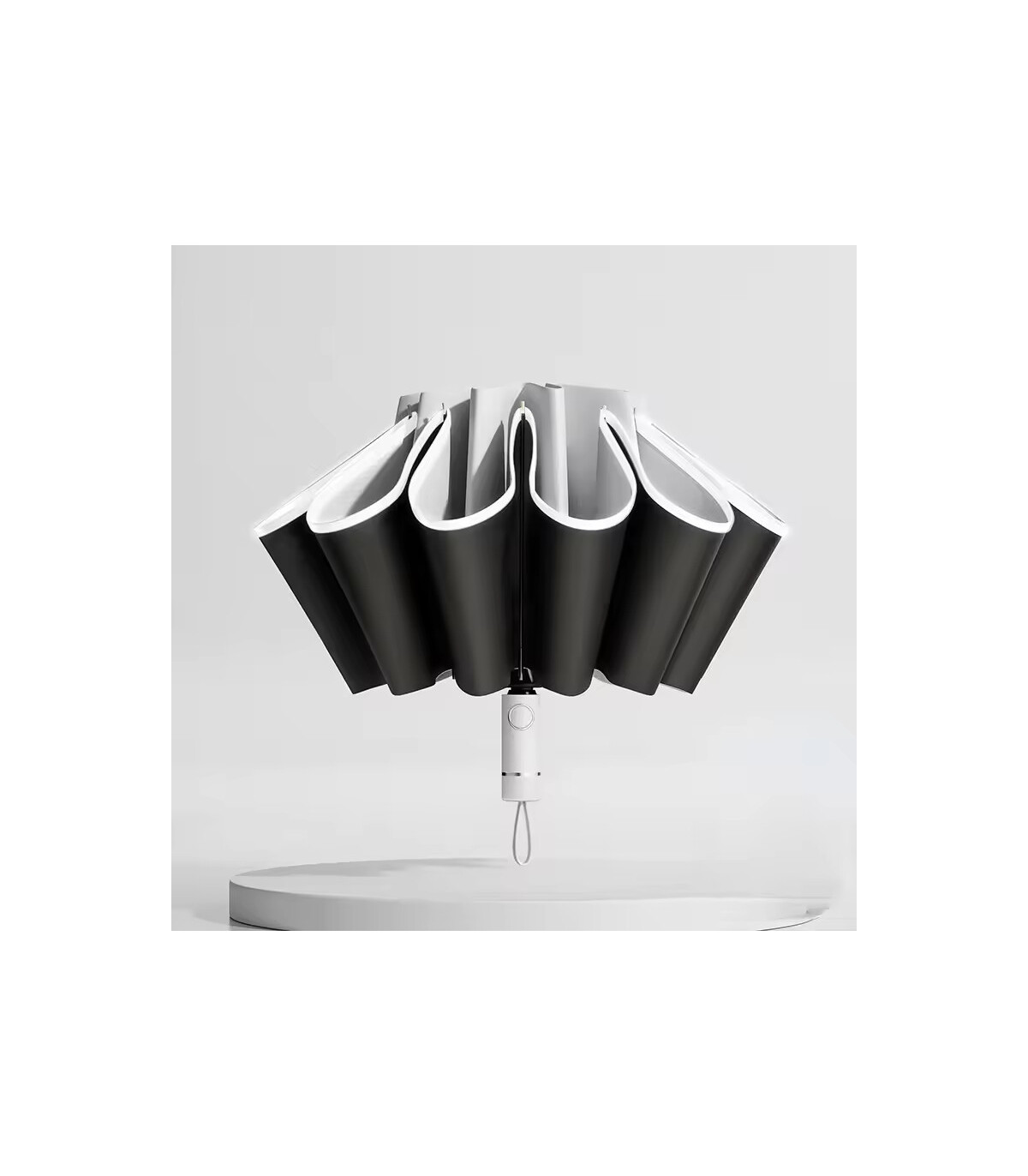 bande réfléchissante, automatique, inversé, UV, léger, coupe-vent, parapluie