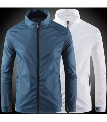 ultra-légère, taille 4XL, mode homme, veste solaire, respirante, tendance, soie