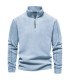 [EUR XL 85-95kg HD08-LightBlue] AIOPESON marque qualité épaissir chaud polaire veste pour homme