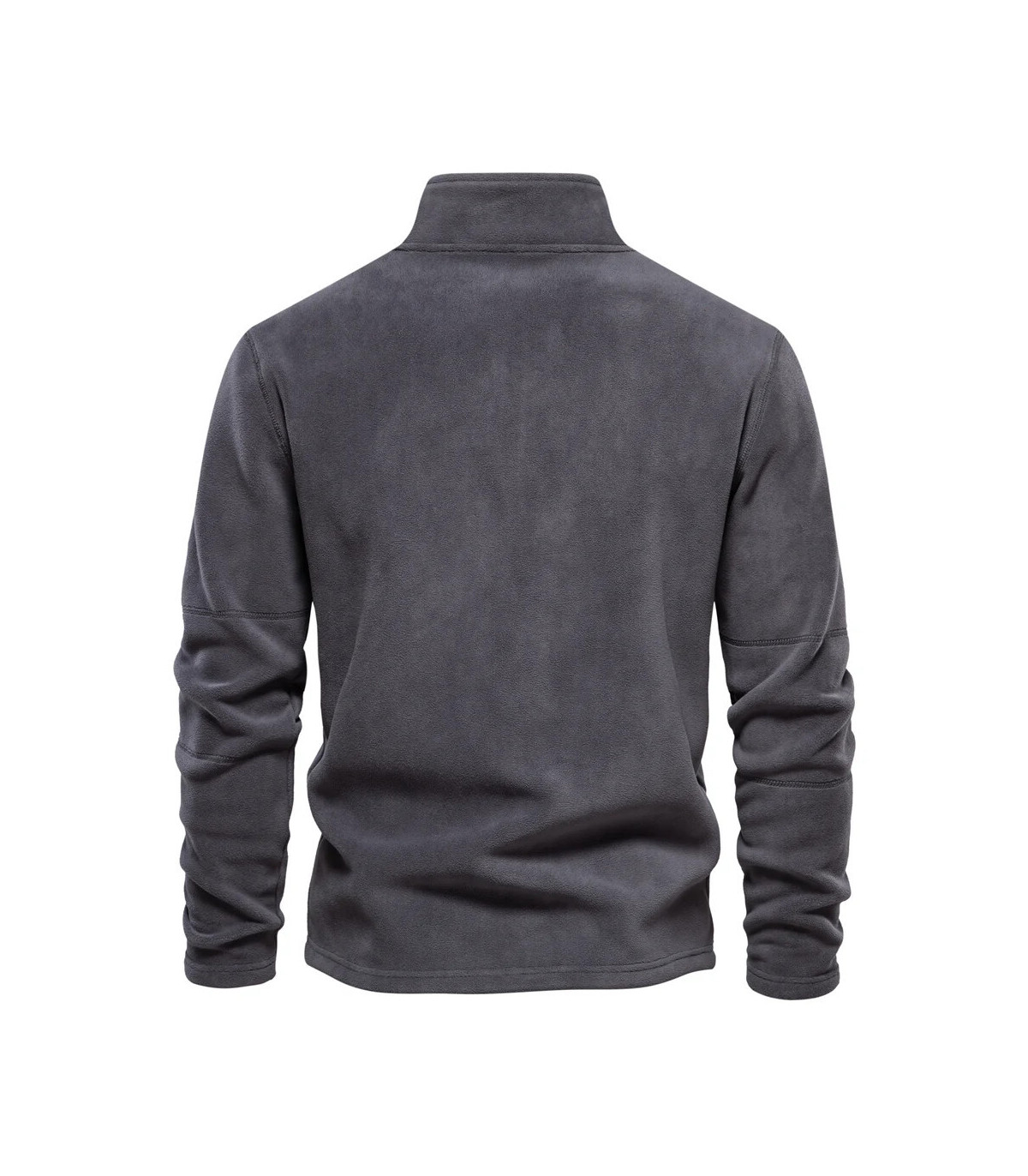[EUR M 65-75kg HD08-DarkGrey] AIOPESON marque qualité épaissir chaud polaire veste pour hommes 