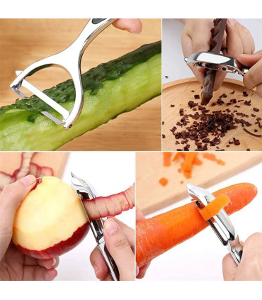 alliage de zinc, légumes, fruits, éplucheur, multifonction, ustensile