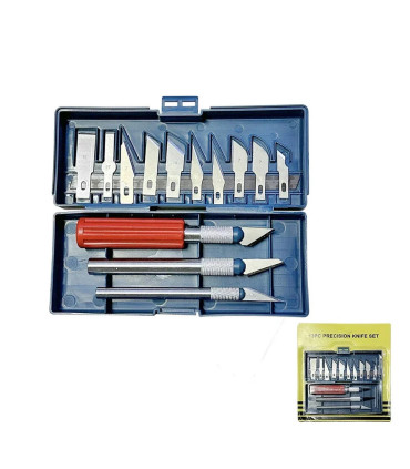 [Dark blue 13pcs] Couteau à découper en métal 13 en 1, Style stylo, sceau artistique, coupe man