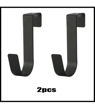 porte d'armoire, organisation, crochets, salle de bains, accessoires, métal