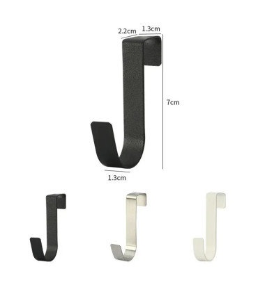 porte d'armoire, organisation, crochets, salle de bains, accessoires, métal