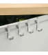 polyvalent, organisation, crochets, salle de bains, métal, design, durable