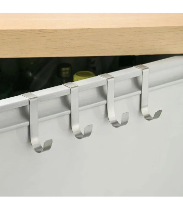 support, argent, porte d'armoire, organisation, salle de bains, crochet, métal