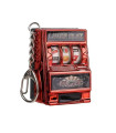 MAXIBAZARE.COM - [Red] Mini slot machine game with keychain, stress relief gadget, fun game keychain