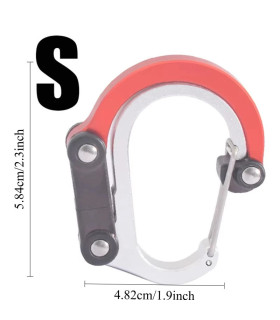 alpinisme, mousqueton, polyvalent, aluminium, escalade, pêche, camping