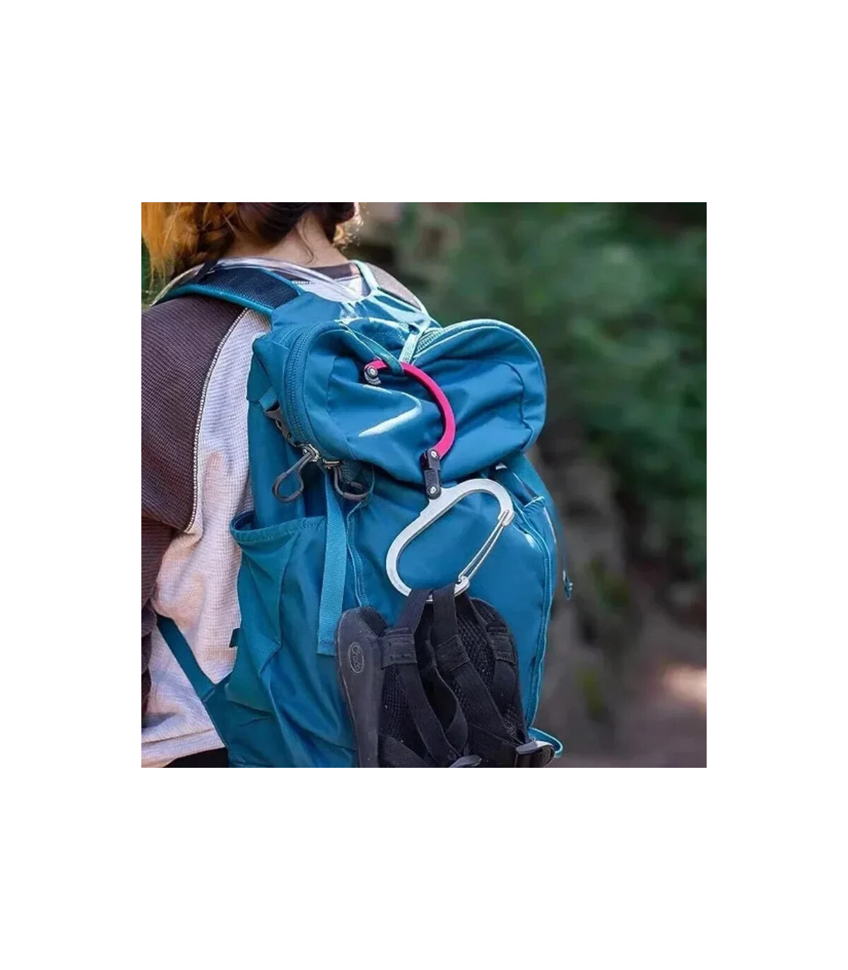 alpinisme, mousqueton, polyvalent, aluminium, escalade, pêche, camping