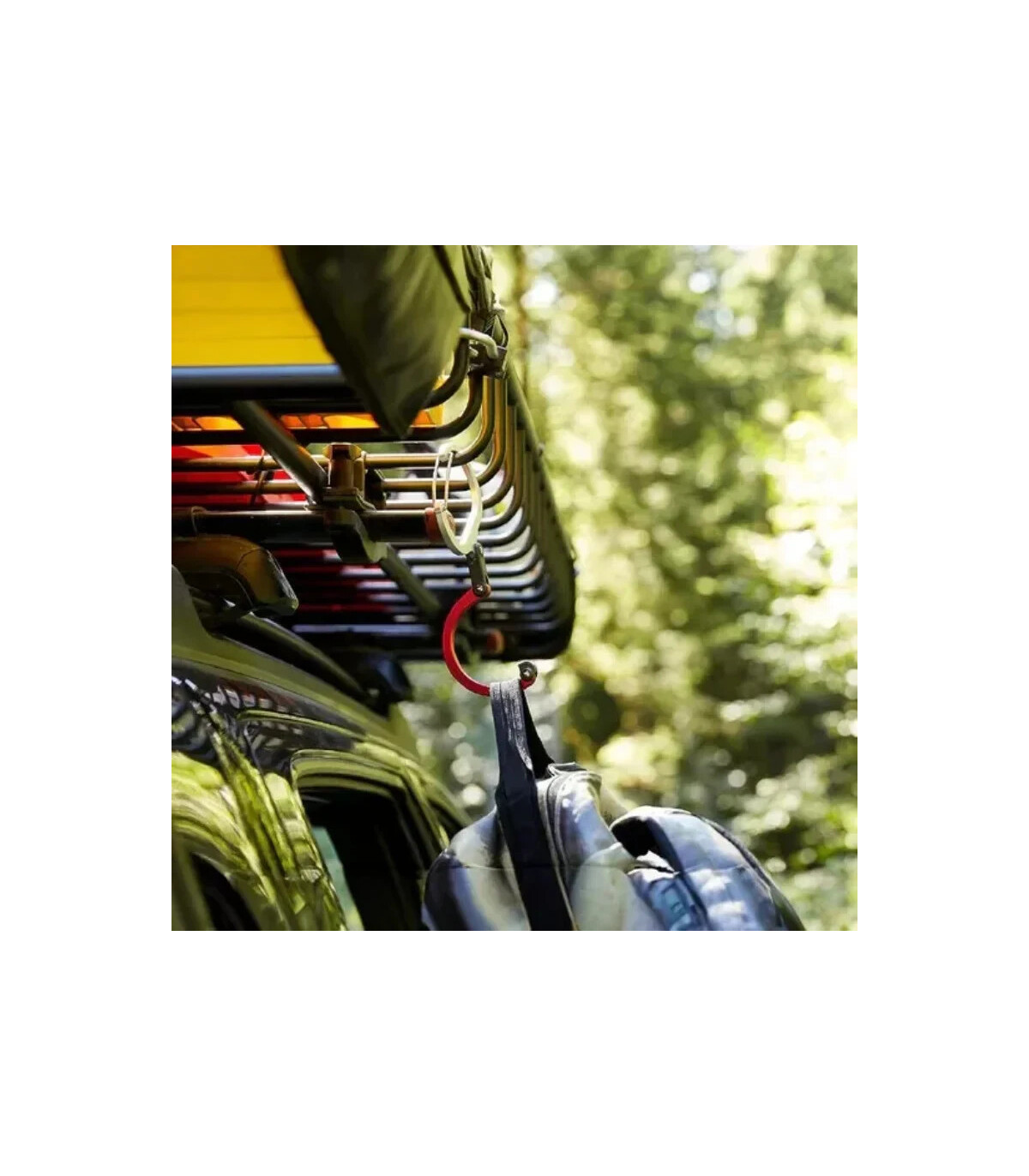 alpinisme, mousqueton, polyvalent, aluminium, escalade, pêche, camping