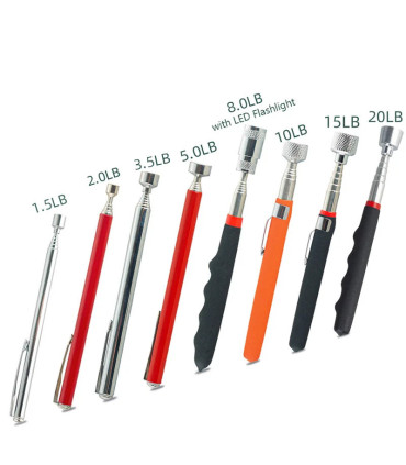 récupération, cadeau, télescopique, lampe LED, inspection, outils magnétiques