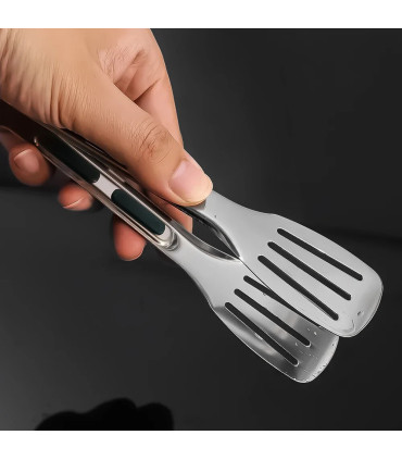 [7 inch] Nouvelles pinces alimentaires en acier inoxydable BBQ viande salade pain pince Barbecu