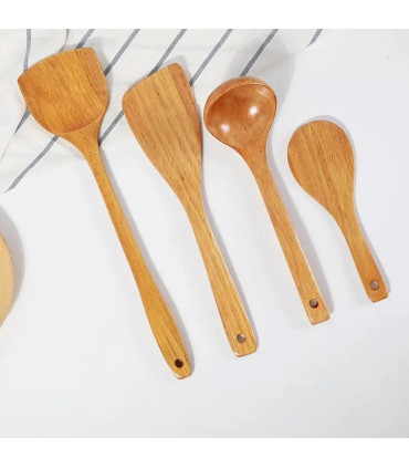 cadeau cuisine, cuillère à riz, cuillère à soupe, spatule à frire, spatule wok