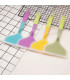 [1PC yellow] Spatule à jade en silicone multicolore, poêle antiadhésive, spatule à frire résist