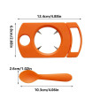 MAXIBAZARE.COM - [Orange] Ensemble d'outils pour fruits de la passion avec cuillère en acier inoxydable, gadget de cuisine innovant