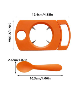 [Orange États-unis] Ensemble d\'ouvre-fruits de la passion avec cuillère, gadget de cuisine, out