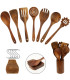 spatule en bois, outils culinaires, cuisine élégante, ensemble pratique, teck