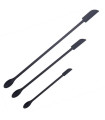 MAXIBAZARE.COM - [Black] Spatule Silicone Haute Résistance, Manche Long, Grattoir Double, 3 Pièces