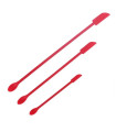 MAXIBAZARE.COM - [Red] Spatule Silicone Résistante à la Chaleur avec Manche Long et Grattoir Double