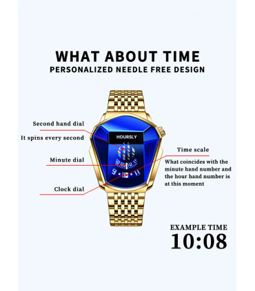 [Argent] Montre à quartz étanche pour homme, personnalité de moto, nouvelle tendance