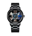 MAXIBAZARE.COM - Montre de Luxe Étanche pour Hommes en Acier Inoxydable [Blue] Style Voiture
