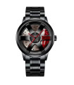 MAXIBAZARE.COM - Moda hombres reloj de rueda de coche de acero inoxidable de lujo reloj resistente al agua para hombres Q