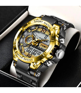 robustesse, montre, quartz, militaire, numérique, sport, élégance, hommes, led