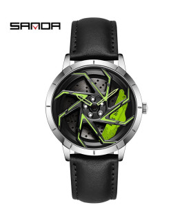 jante, luxe, montre, quartz, étanche, design, acier inoxydable, sport, mode