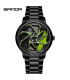 SANDA, jante, montre, quartz, étanche, design, acier inoxydable, sport, mode