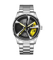 MAXIBAZARE.COM - Montre Homme Sport LIGE Étanche Quartz Design Roue Voiture Acier Inoxydable Élégance Moderne