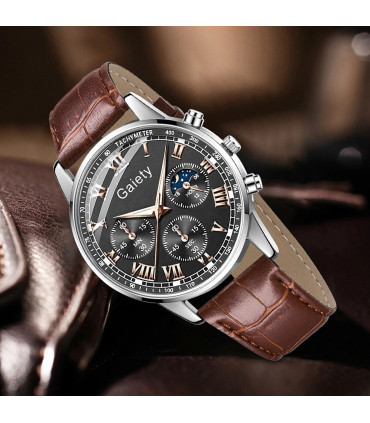 rétro, montres hommes, affaires, quartz, cadeau, polyvalent, tendance, style